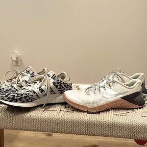 Adidas and Nike metcon 7.5 shoes Womens slightly worn